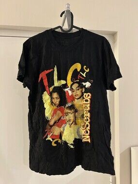 Vintage TLC No Scrubs T-Shirt Adult M 1990s R&B Hip-Hop Band Y2K Lisa Left Eye